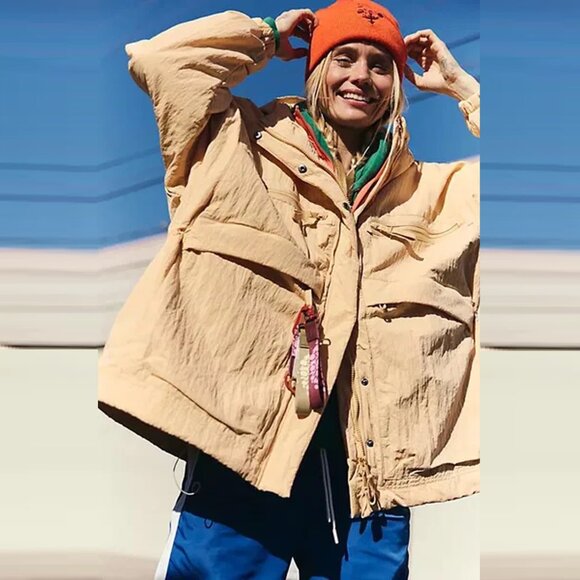 Free People Jackets & Blazers - NWT New $248 Free People Billie Boxy Lightweight Insulated Nectar Jacket Size XL